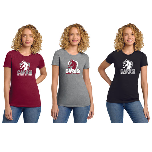 CARUSI STAFF MUSTANG Women's CVC Tee