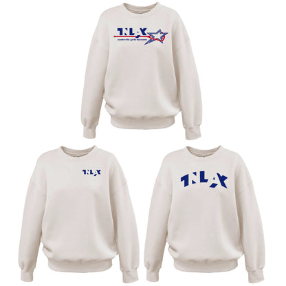 TNLAX Women's Oversize Crew - Cream