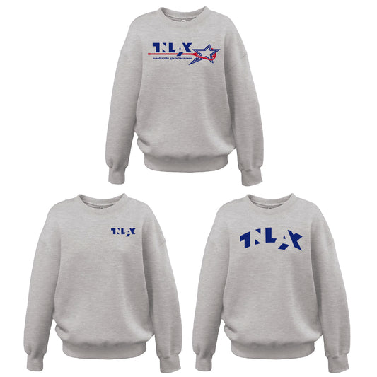 TNLAX Women's Oversize Crew - Grey