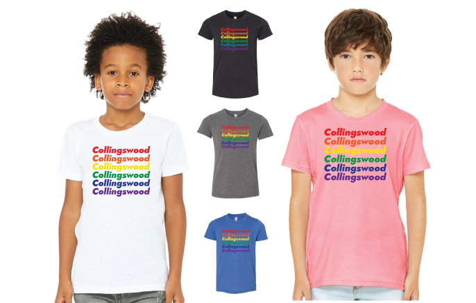 MN Collingswood YOUTH Rainbow T-Shirt