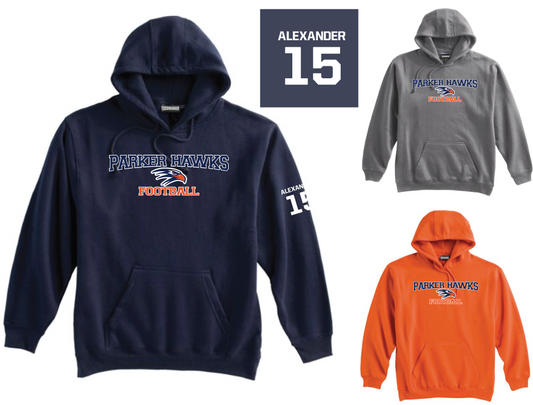 Parker Hawks Football FAN Hoodie