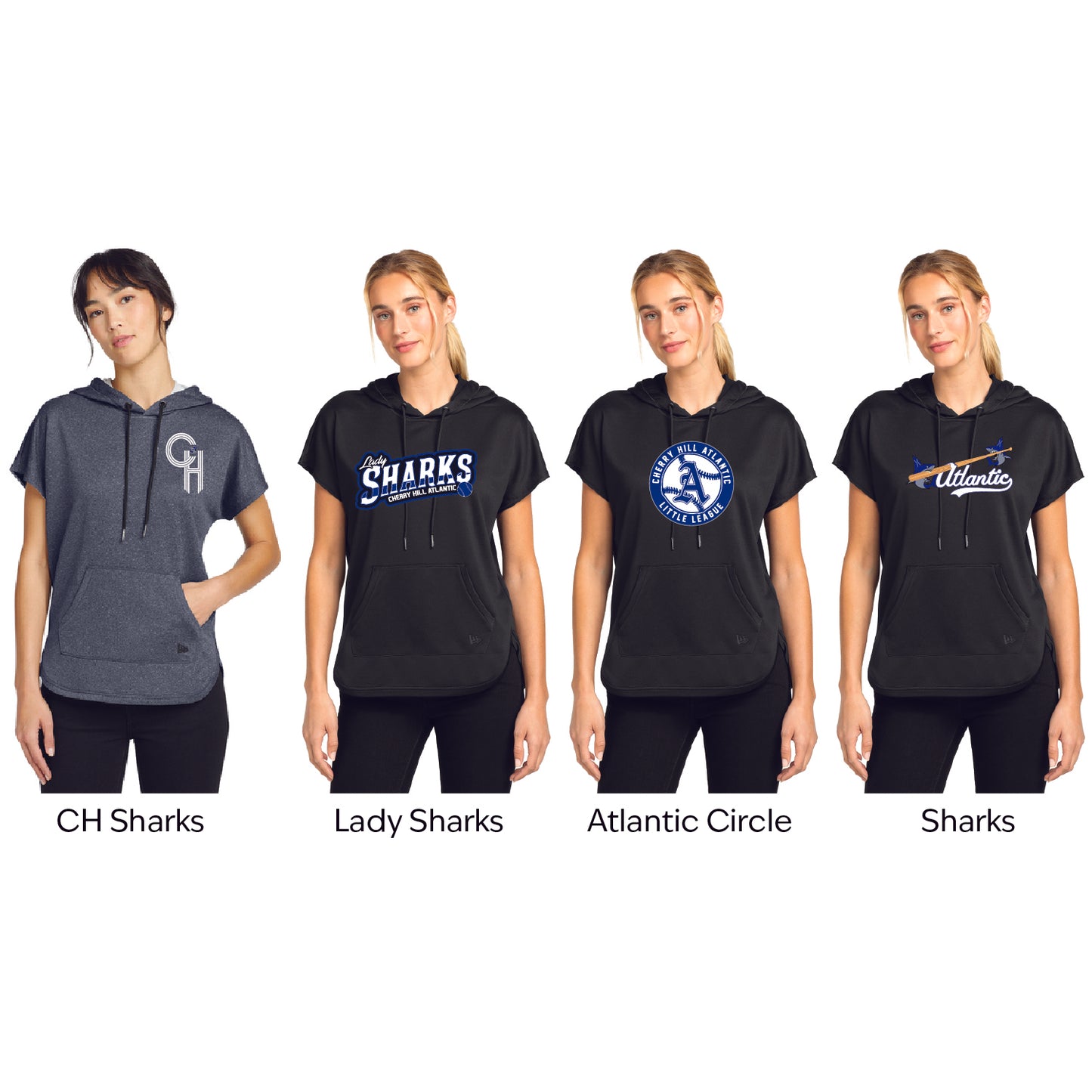 CHALL New Era Women's Short Sleeve Hoodie