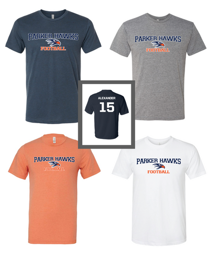 Parker Hawks Football Super Comfy Fan Tee