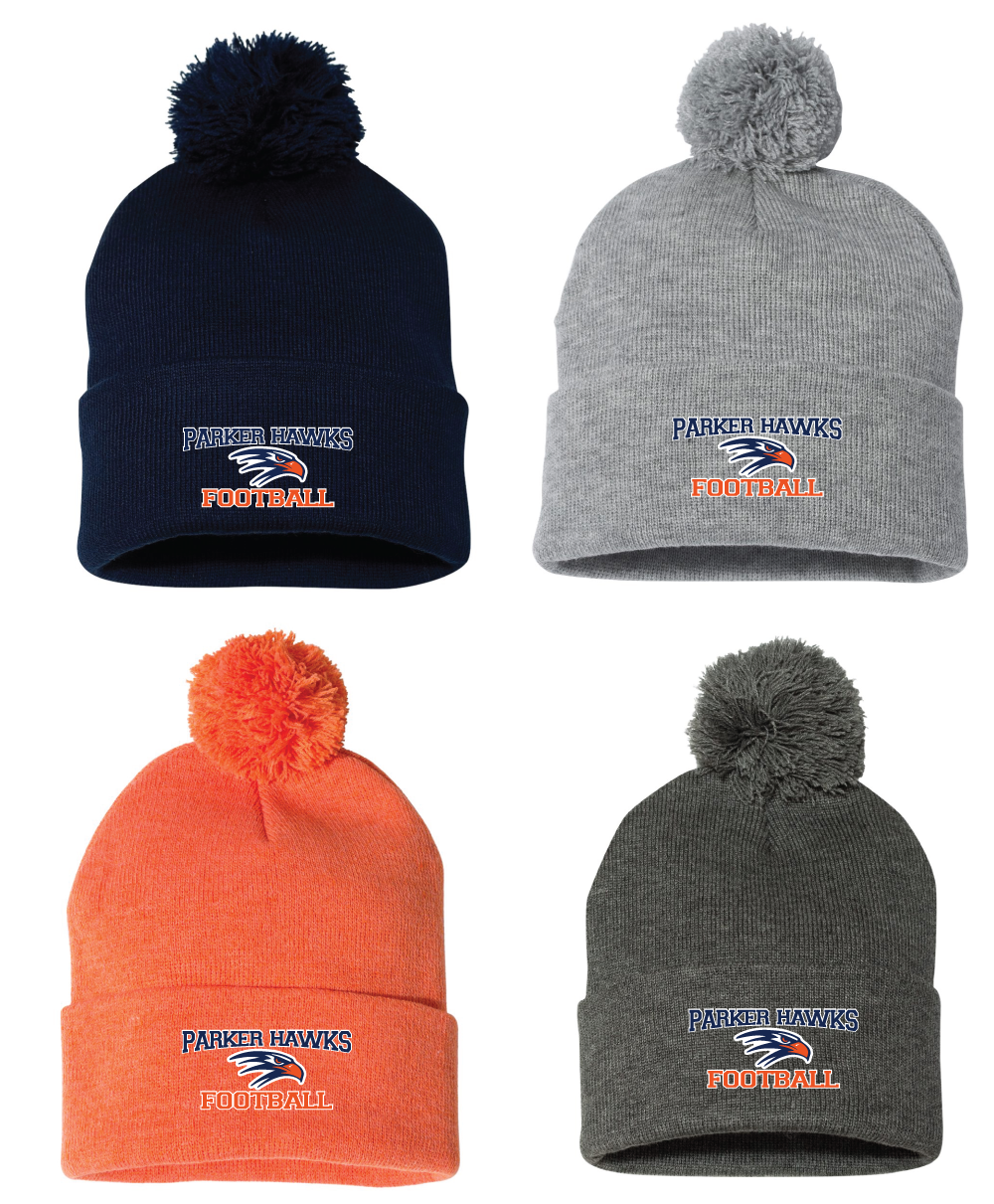 Parker Hawks Pom Pom Beanie