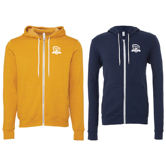 CRS BELLA + CANVAS Sponge Fleece Zip-Up