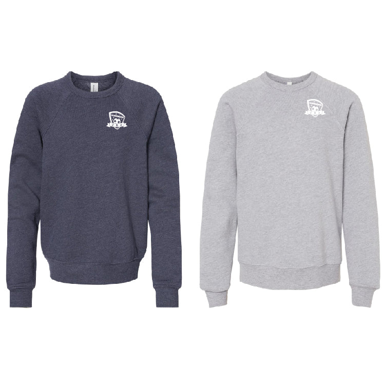 CRS BELLA + CANVAS Sponge Fleece YOUTH Crew