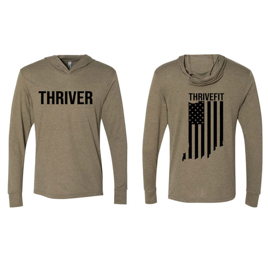 Thrive Long Sleeve Tee with Hood