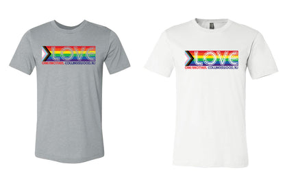 MN Collingswood-Love One Another Progressive Pride Flag Tee-YOUTH