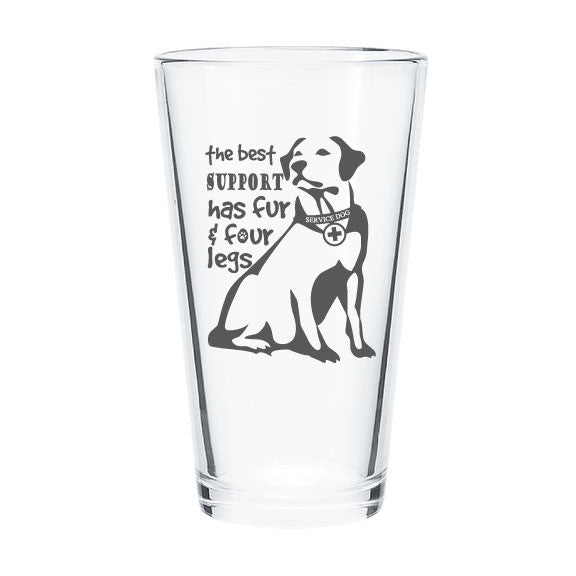 Service Support- Pint Glass