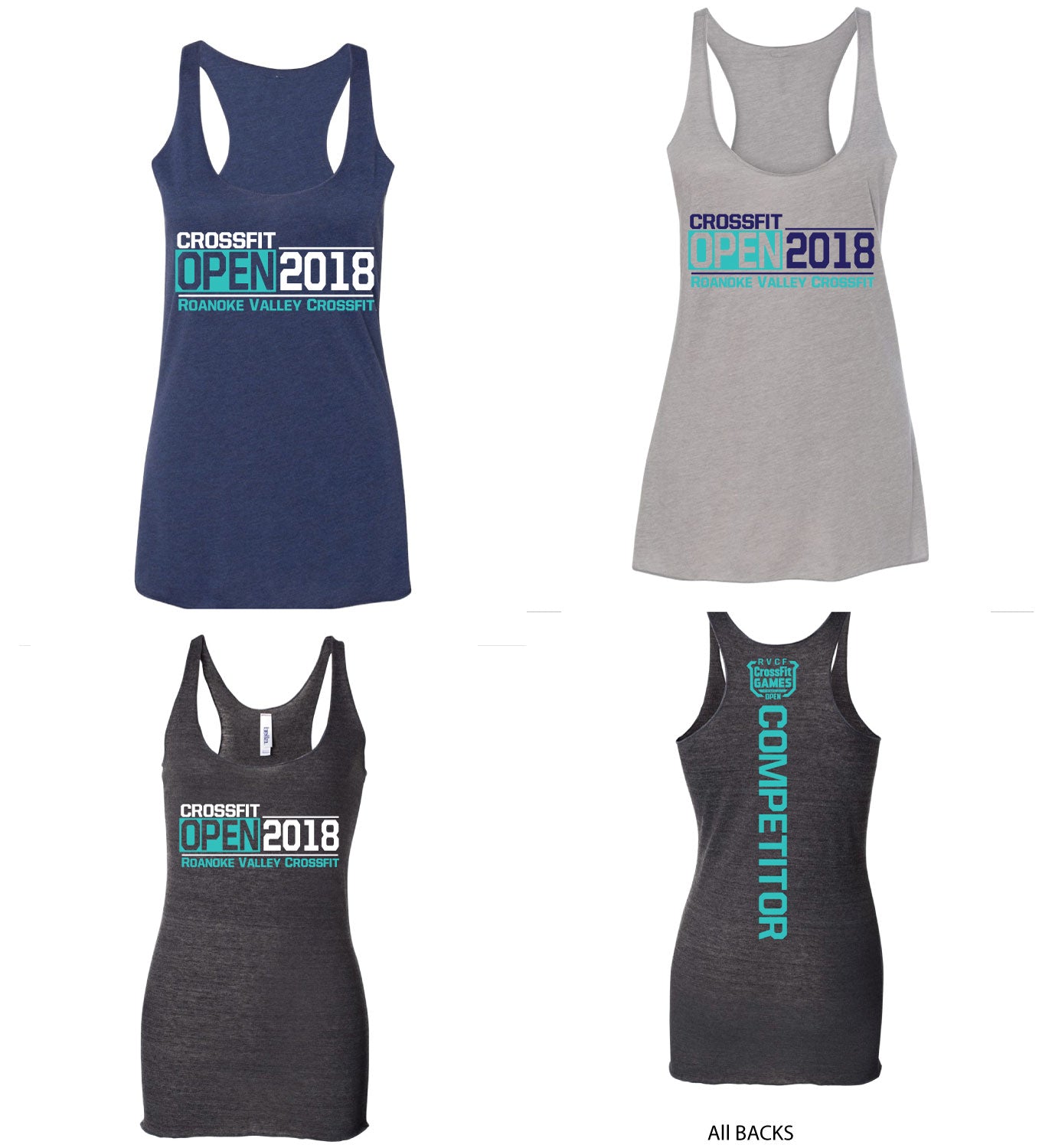 RVCF OPEN Womens Racerback Tank