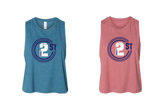 CF2ST Racerback crop tank