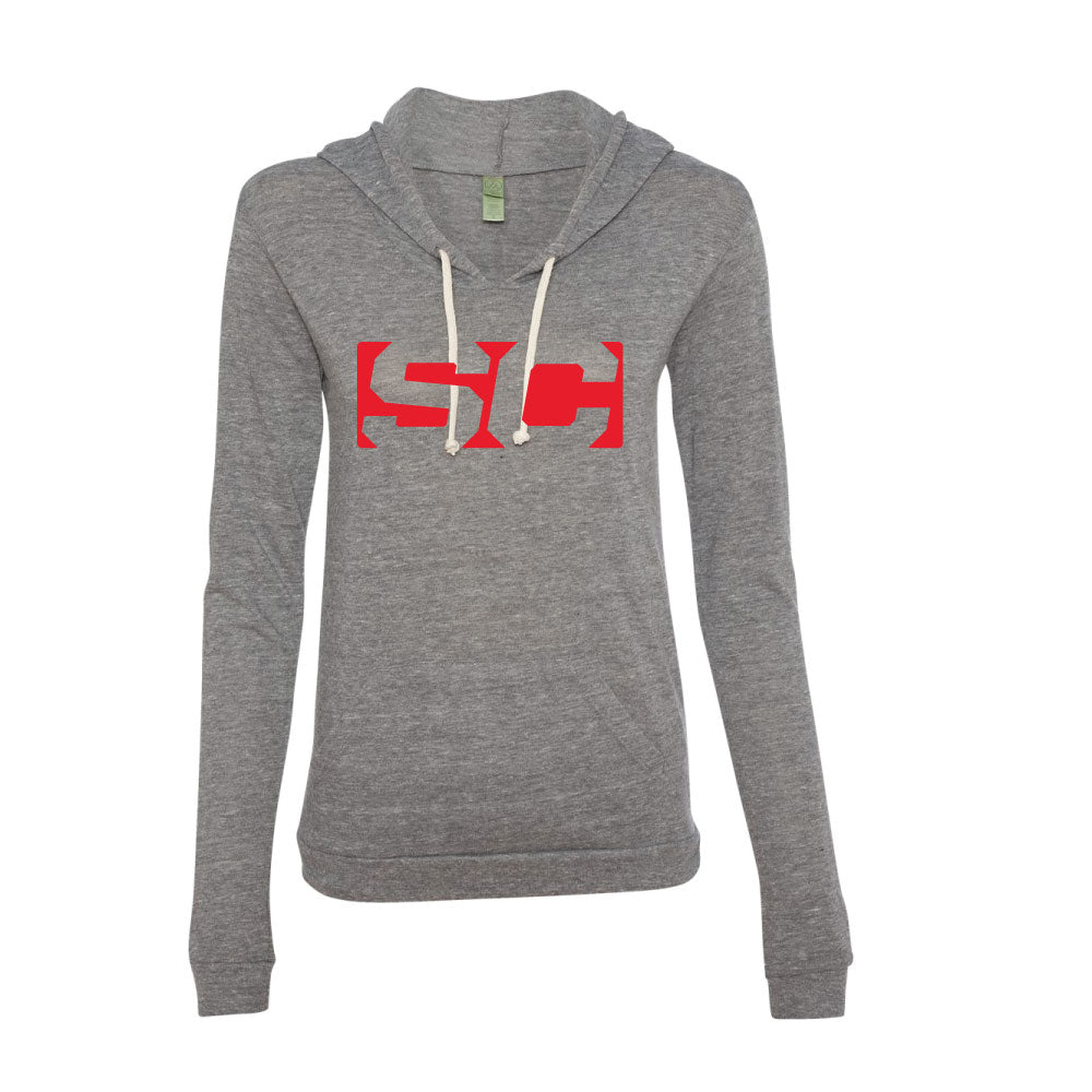 SC 165 Womens Lightweight  Hooded Sweatshirt