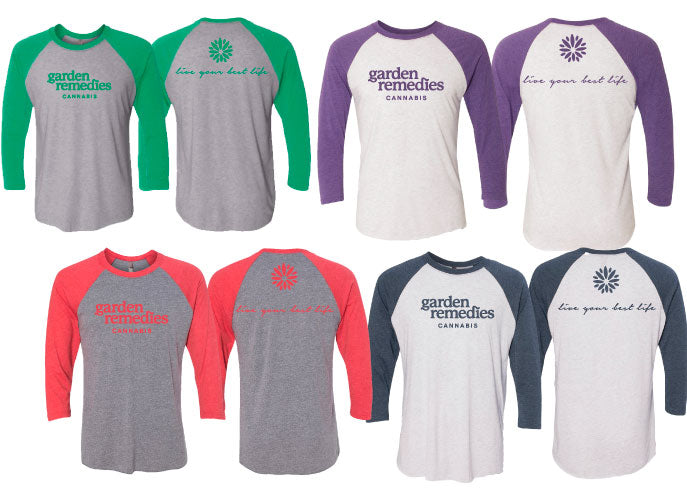 Garden Remedies 3/4 Tri-Blend Baseball Tee