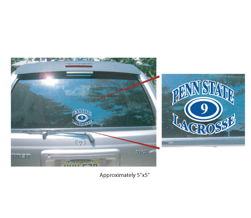 Penn State Lacrosse Decals- "Type A"  5"x5"