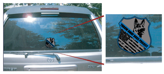 Throw Away Dog Vinyl Car Decal