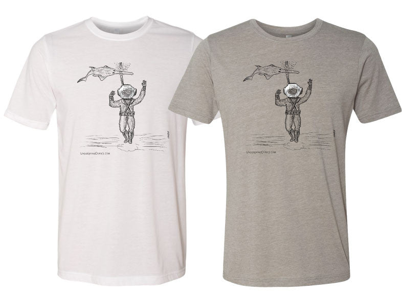 Underdone Comics-The Deep Sea Diver Meets the Sawfish Shirt