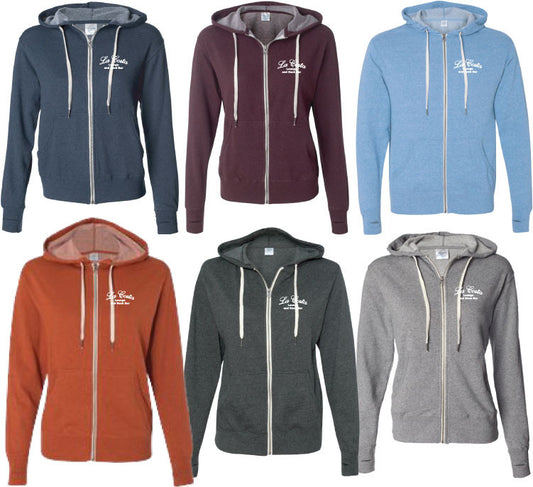 La Costa Heathered Hooded Full-Zip Unisex Sweatshirt