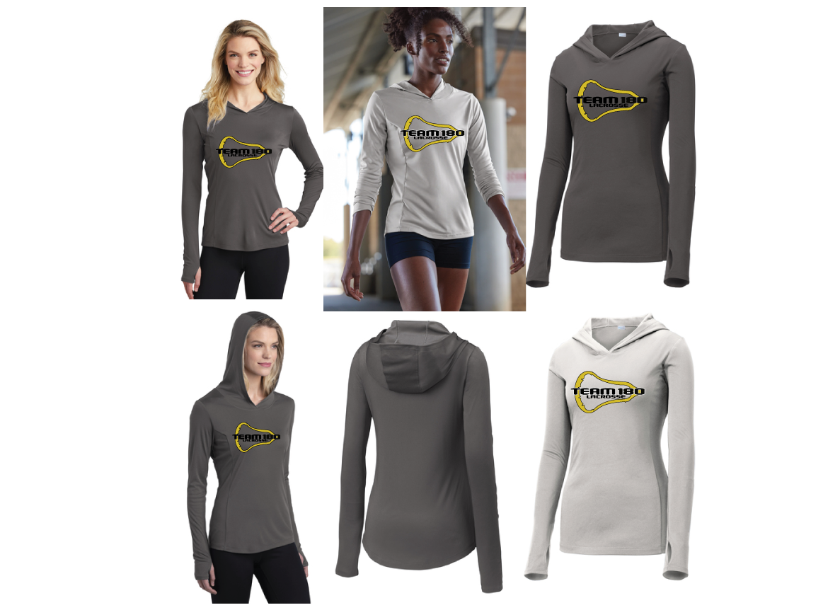 Team 180-Sport-Tek Ladies PosiCharge Hooded Pullover