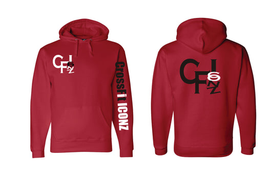 CF Iconz Red Hooded Sweatshirt